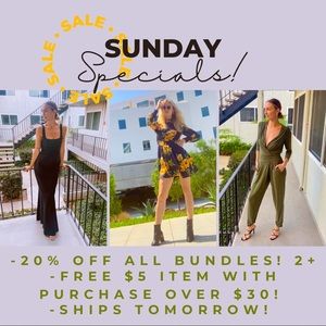 SUNDAY SALES!